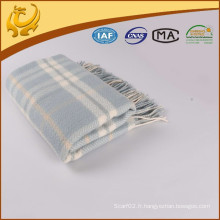 High Quality Factory Price Travel Throw Tartan Wholesale 100% couverture en os de hareng de laine